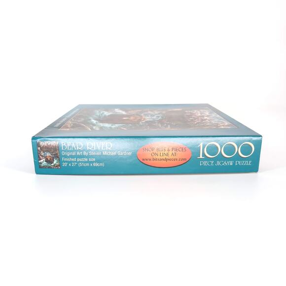 Bits & Pieces 1000 Piece Bear River by Steven Michael Gardner Jigsaw Puzzle -GUC - Picture 5 of 14